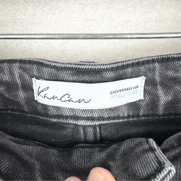 KanCan X Maurices High Rise Black Fray Hem Distressed 3.5 in Short Size 27 Boho - Picture 6 of 13